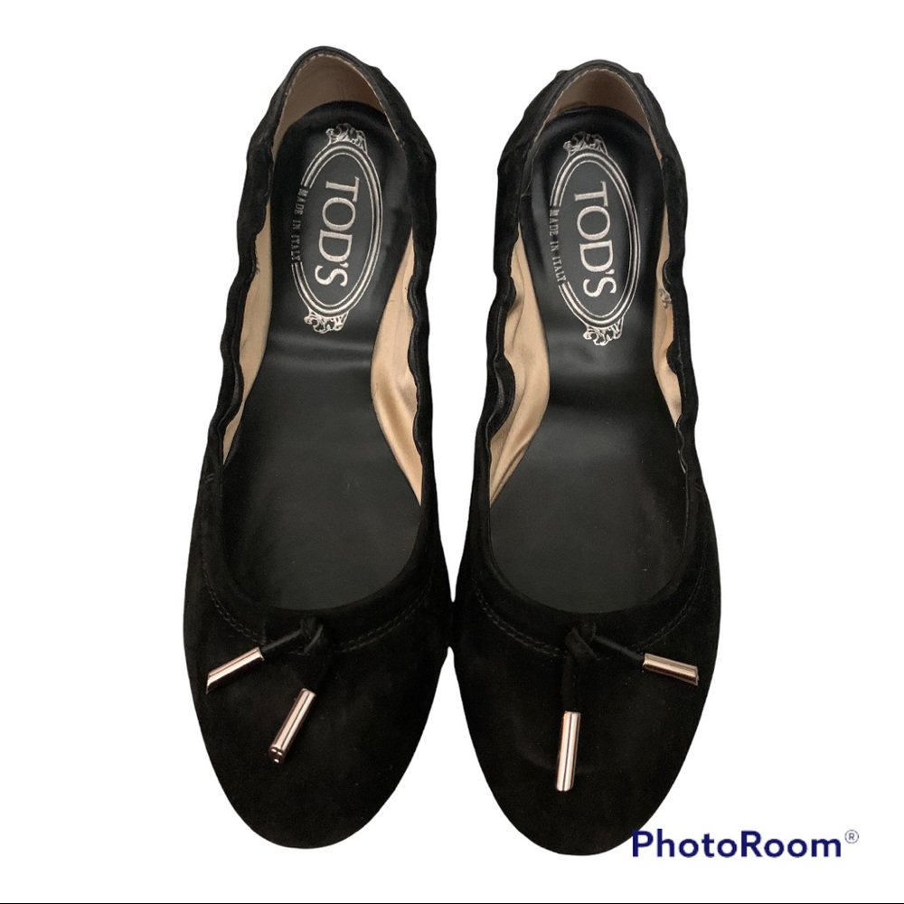 Tod’s Ballerina Dees flats with Ties